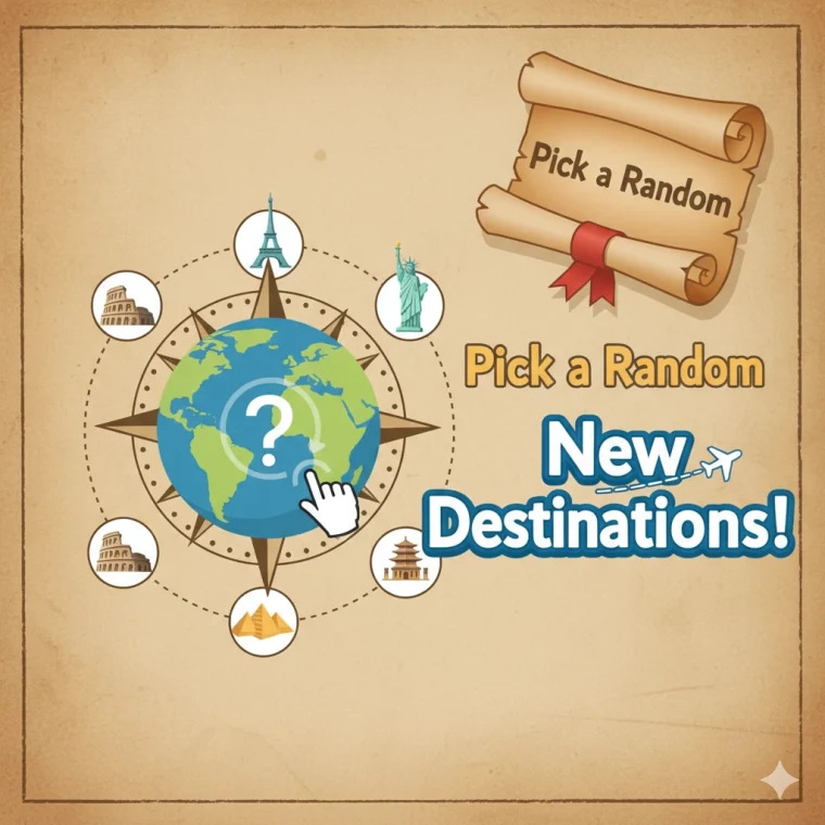 🌍 Pick a Random New Destinations